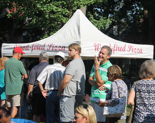 Wood fired pizza in Italian Cultural Garden