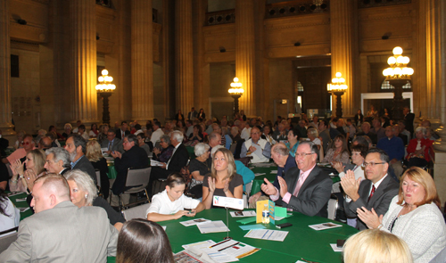 Crowd in the Rotunda for Italian Heritage event