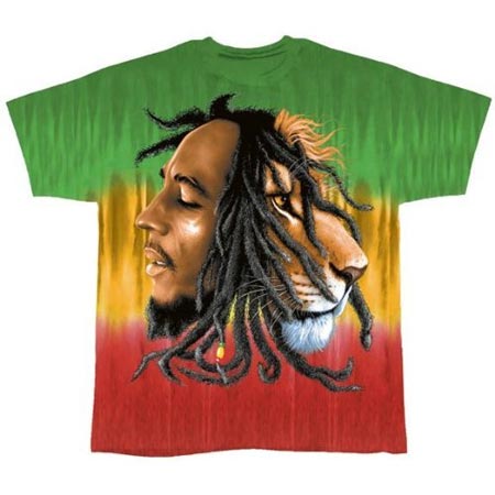 Bob Marley lion tyedye t-shirt
