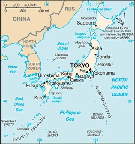 Map of Japan