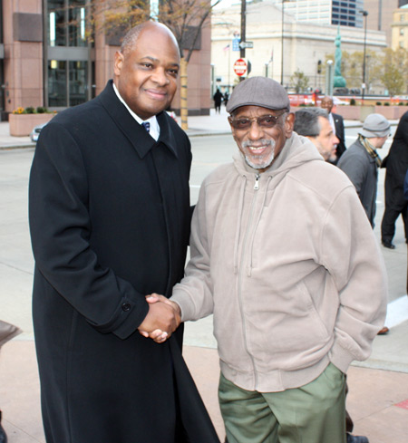 Dr. Eugene Sanders and Harrison Dillard