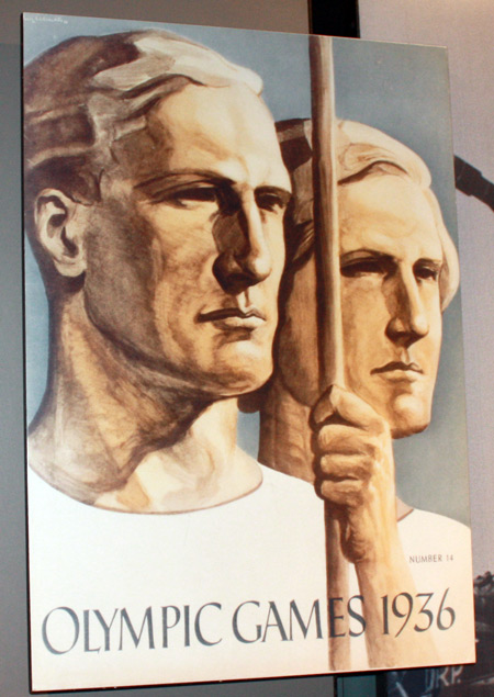 Poster from 1936 Berlin Olympics