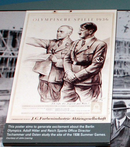 Adolf Hitler 1936 Berlin Olympics poster