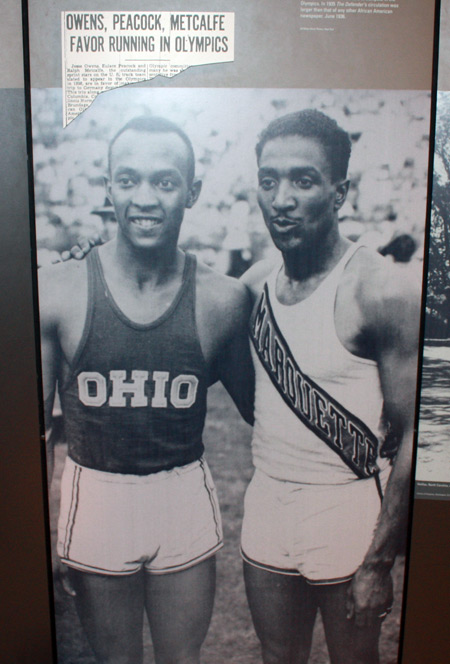 Jesse Owens and Ralph Metcalfe