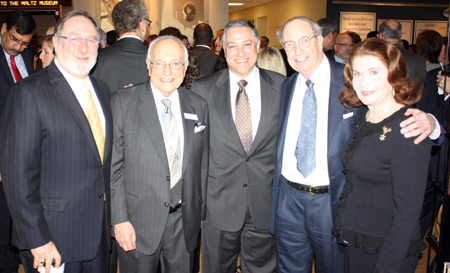 Rabbi Richard Block, Milton Maltz, Armond Budish, Albert and Audrey Ratner