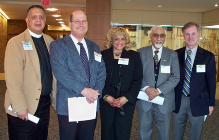 Rev. Will McBane,  Henry Brunet,  Ronnie McBane,  Surinder Bhardwaj,  Eric Wald