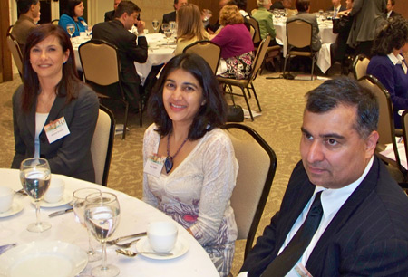 Serena Scaiola, Aniju Kapur and Sanjiv Kapur