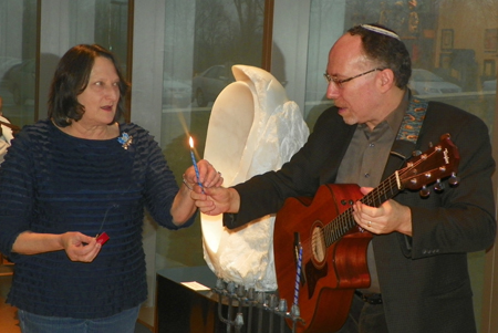 Candace Anker and Rabbi Shawn Zevit