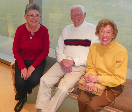 Ellie Goldstein with David and Helen Rivelis