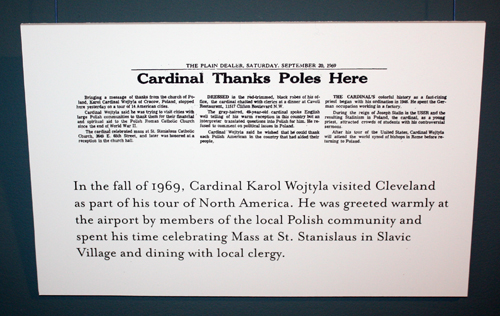 Cleveland Plain Dealer article about Cardinal Karol Wojtyla in 1969