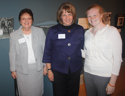 Ursuline President Diana Stano, Deanne Hurley and Elizabeth Clarke