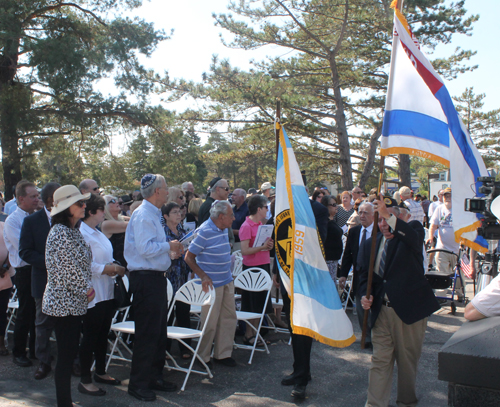 Color Guard at Holocaust memorial