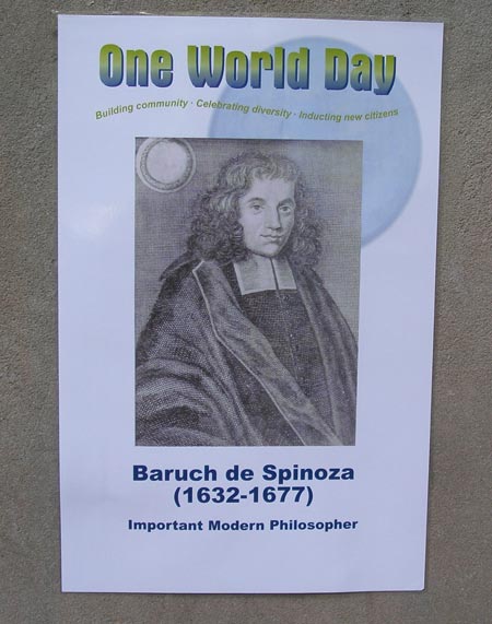 Baruch de Spinoza at Jewish Hebrew Cultural Garden in Cleveland Ohio (photos by Dan Hanson)