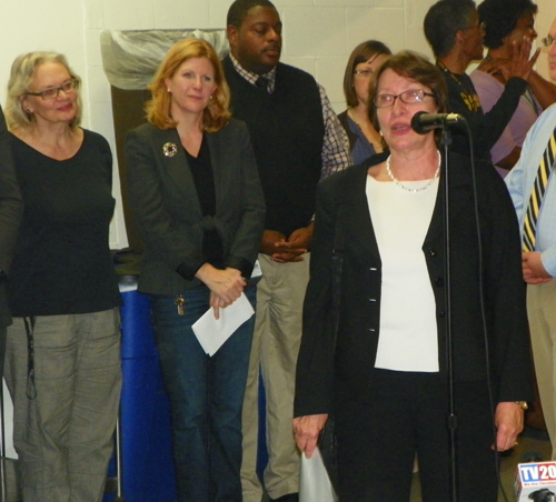 Carol Fredrich, President and CEO of Lutheran Metropolitan Ministry 2100 Lakeside Men's Shelter in Cleveland 