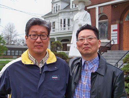 Daniel Kang and Paul lee at St. Andrew Kim Korean Catholic Church