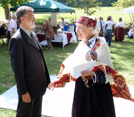 Cleveland Mayor Frank Jackson and Silvija Rutenbergs