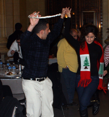 Dancing at at Lebanon Day celebration at Cleveland City Hall