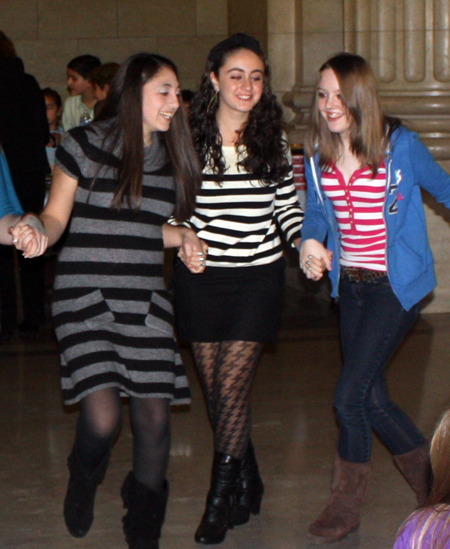 Dancing at at Lebanon Day celebration at Cleveland City Hall