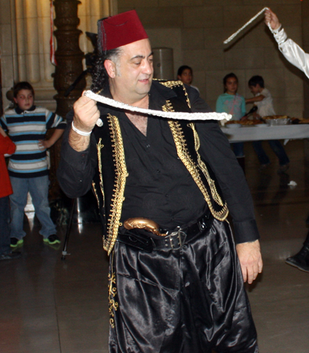 Dancing at at Lebanon Day celebration at Cleveland City Hall