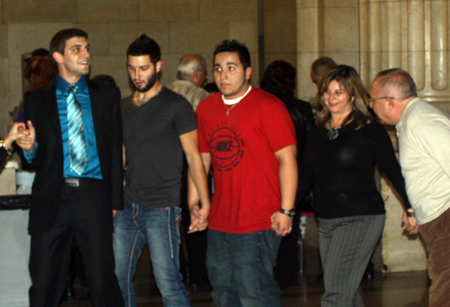 Dancing at at Lebanon Day celebration at Cleveland City Hall