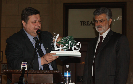 Pierre Bejjani and Mayor Frank Jackson