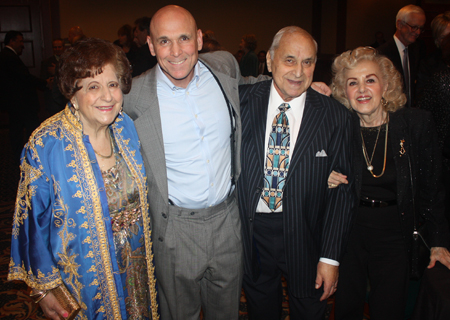 Mrs George Malrof, Myron Abood with parents Myron and Gloria Abood