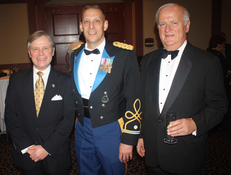 Dan Carter, Lt. Colonel David Barlet and Bob Matejka