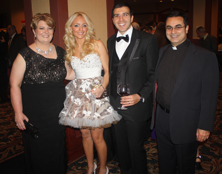 Mary Bejjani, Nicole and Consul Bachir Tawk and Father Toufic Nasr, Pastor of Our Lady of the Cedars Church, Akron