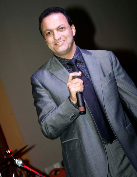 Tony Kiwan singing in Cleveland Ohio at Lebanese Heritage Ball