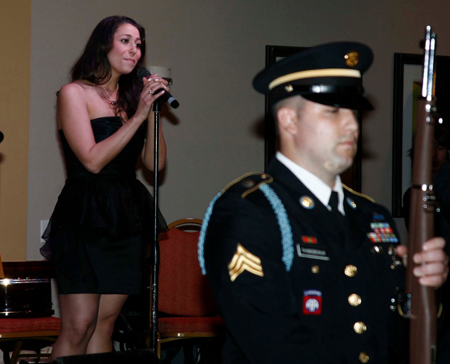 Ashley Nemeh sang US National Anthem at Lebanese Heritage Ball