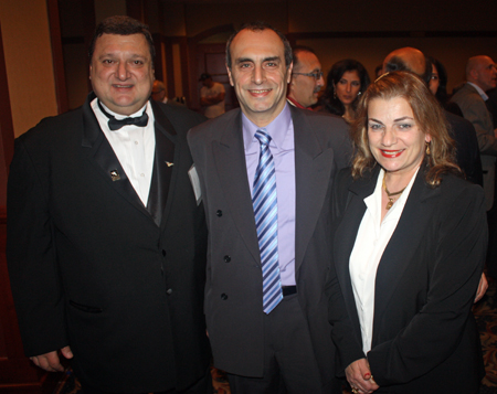 Pierre Bejjani with Gus and Ghada Karim