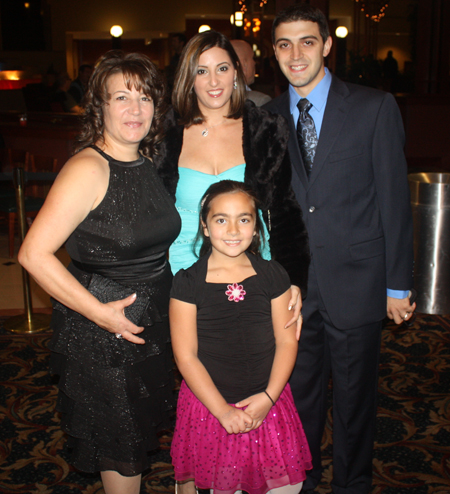 Elham Harb, Marwa and George Tannous and young Joelle Harb