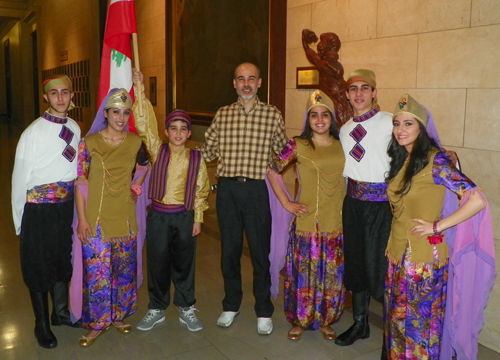 Ajyal Lebanese dance group with leader Issam Boudiab