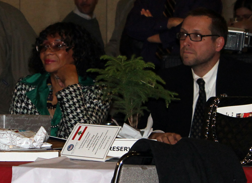 Cleveland Council's Mamie Mitchell and Brian Cummings