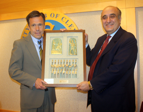 A gift to the City Club of Cleveland from Minister Abboud and Lebanon