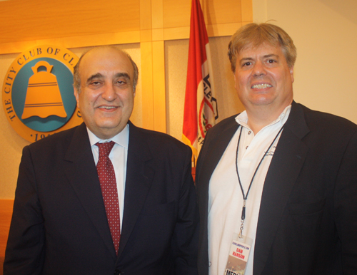 Minister Fady Abboud and Dan Hanson