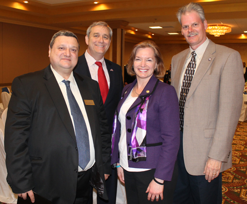 Pierre Bejjani, Auditor Dave Yost, Representative Marlene Anielski and  Jonathan Anielski