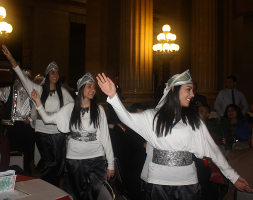 The Ajyal Dabke Dancers performed at the 2014 celebration of Lebanon Day in Cleveland 