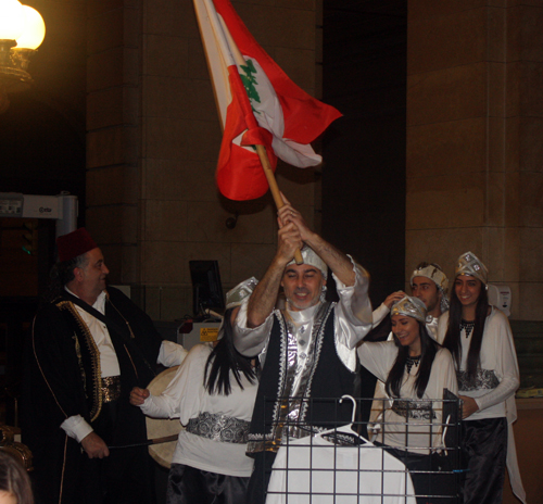The Ajyal Dabke Dancers performed at the 2014 celebration of Lebanon Day in Cleveland 