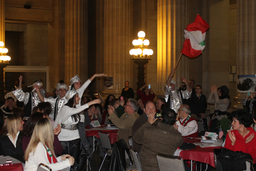 The Ajyal Dabke Dancers performed at the 2014 celebration of Lebanon Day in Cleveland 