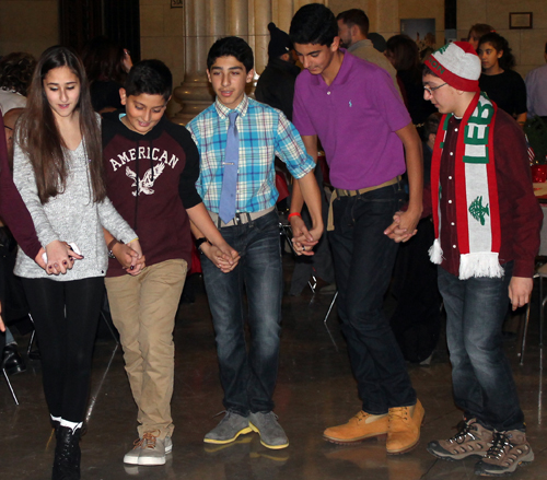 Lebanmese American teens dancing