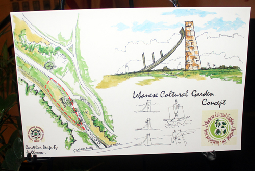 Lebanese Cultural Garden drawing