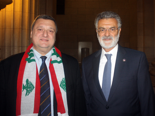 Pierre Bejjani and Mayor Jackson