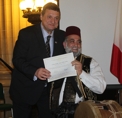 ALCC President Pierre Bejjani gave certificates to each of the members of the Ajyal Dancers