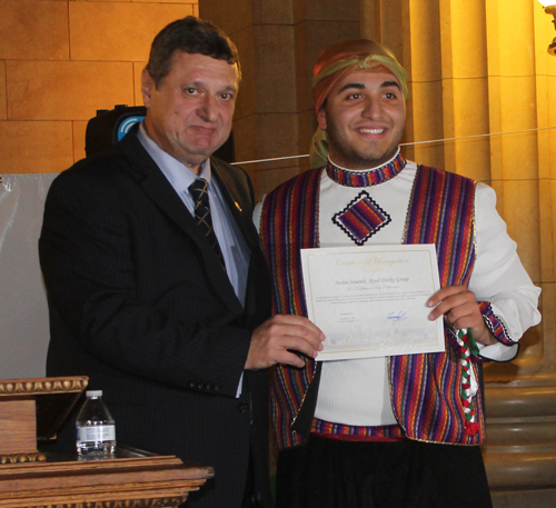 ALCC President Pierre Bejjani gave certificates to each of the members of the Ajyal Dancers