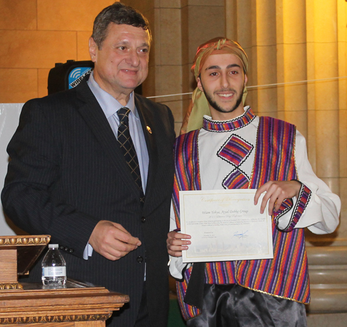 ALCC President Pierre Bejjani gave certificates to each of the members of the Ajyal Dancers