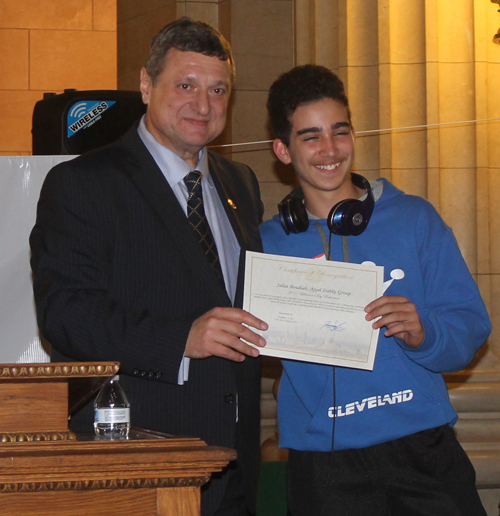 ALCC President Pierre Bejjani gave certificates to each of the members of the Ajyal Dancers