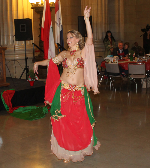 belly dancer from the Lions of the Desert Dance Company
