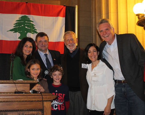 Ronanyne Family with Lebanese Garden architect, Pierre Bejjani and Amy McDonald