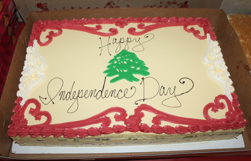 Lebanon Independence Day cake